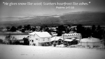 Yavne'el in the Snow