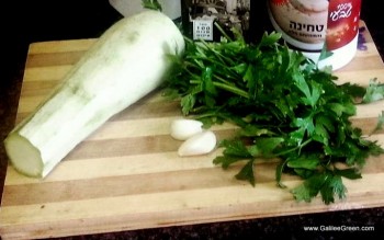 Zucchini Hummus Ingredients