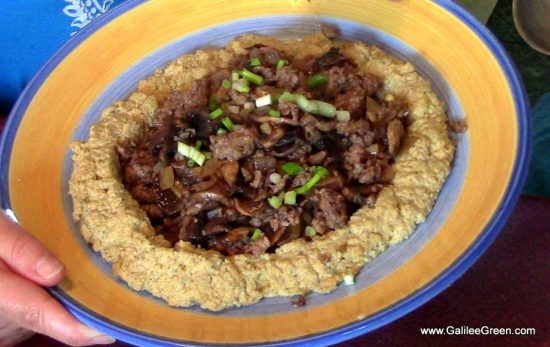 Israeli Spicey Beef Hummus