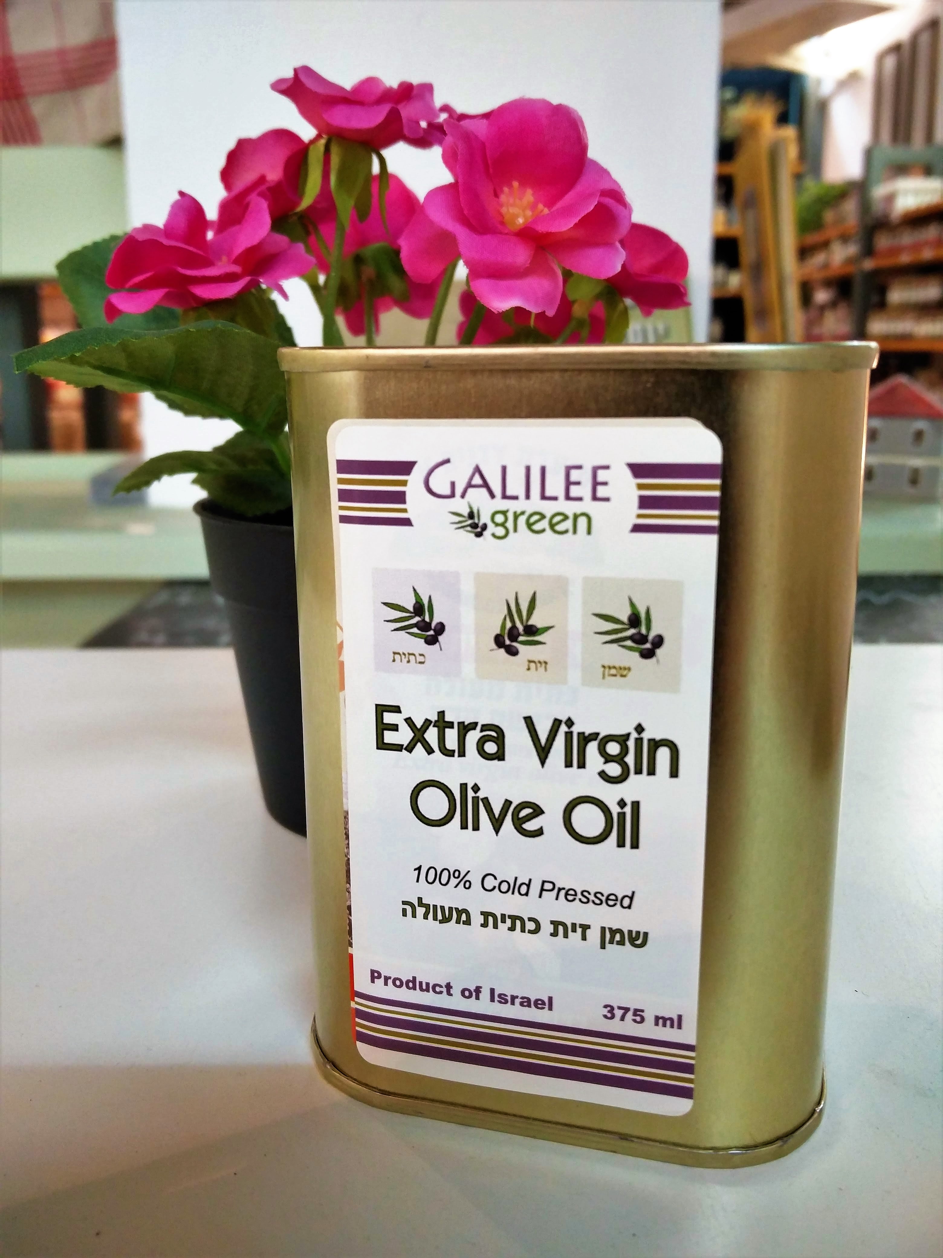 Tin of Galilee Green Olive Oil