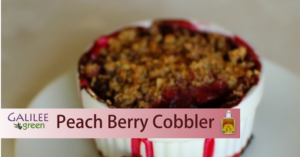 Peach-Berry Cobbler