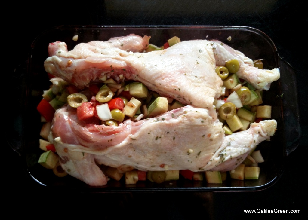 Chicken ready for oven