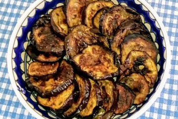 Roasted Israeli Eggplant in Marinade