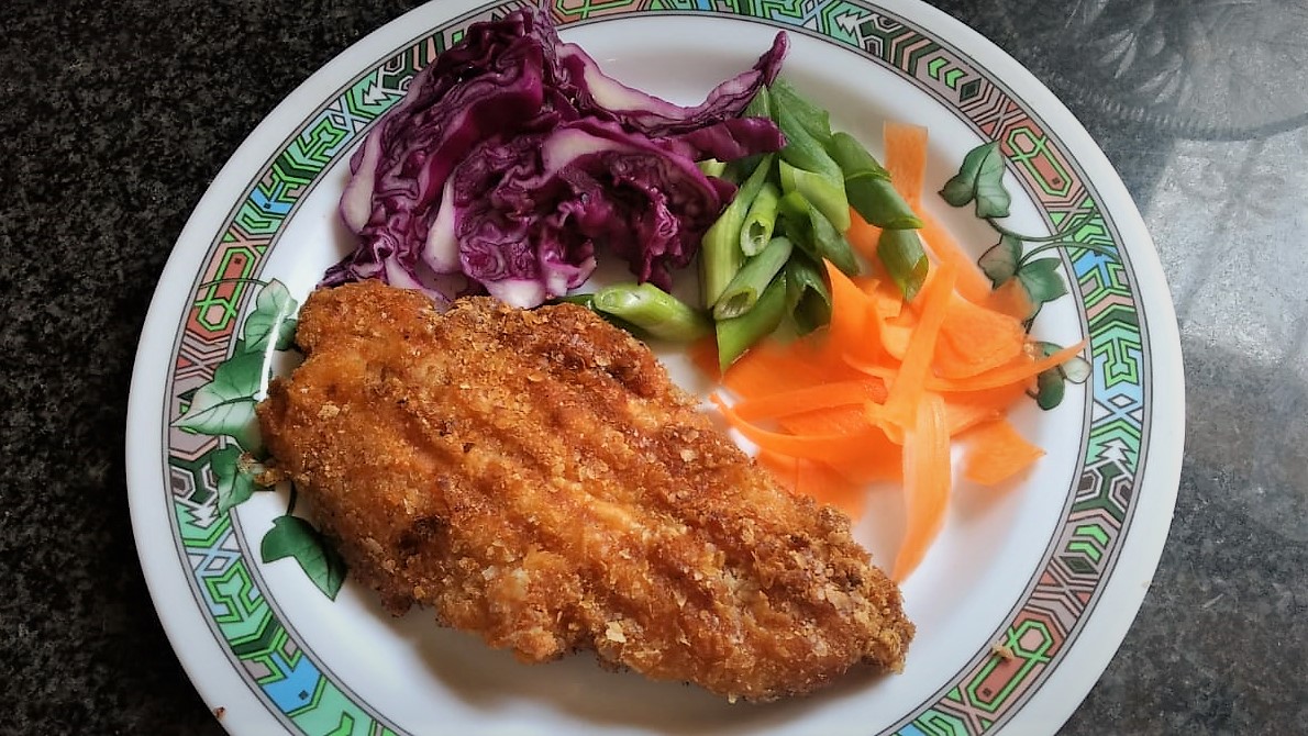 crunchy chicken schnitzel