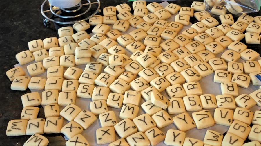 Scrabble Cookies