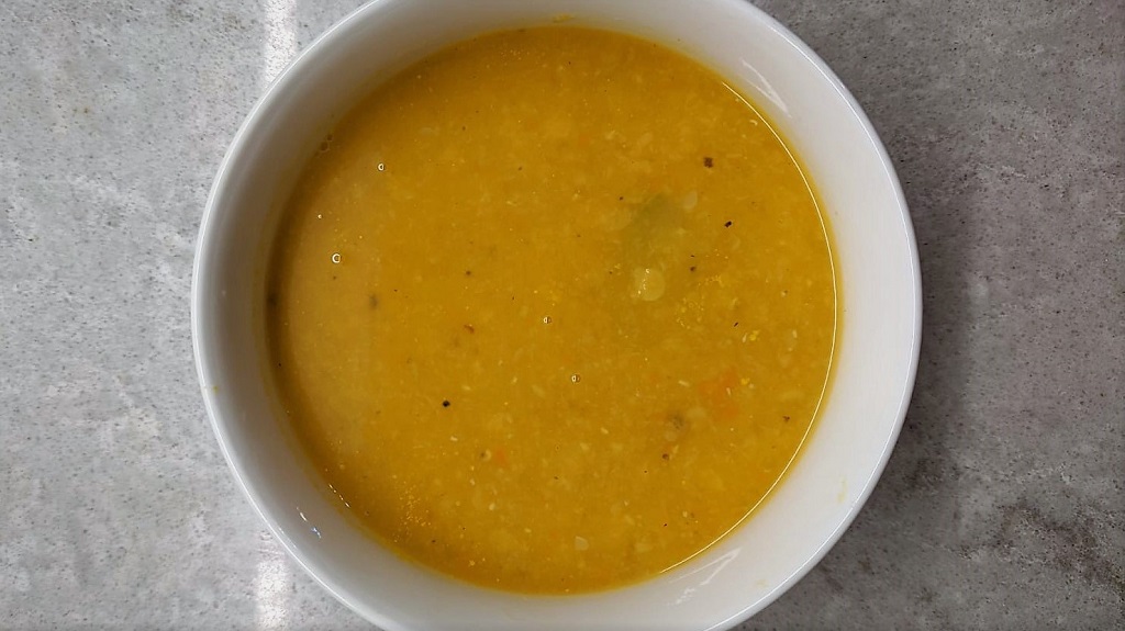 Zucchini, Carrot, Lentil Soup 