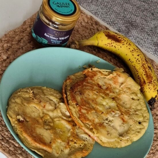 Gluten Free Banana Pancakes with GG Honey!