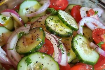 Cucumber Tomato Onion Salad